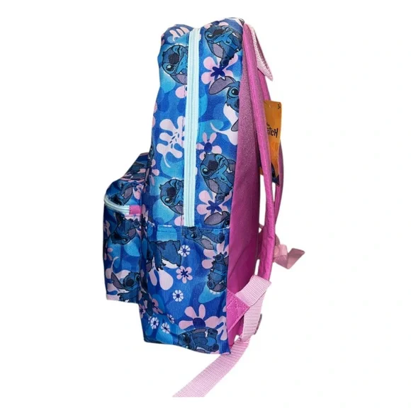 Disney Stitch Blue and Pink Kids Backpack NWT - Picture 3 of 4